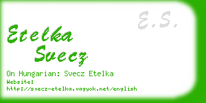 etelka svecz business card